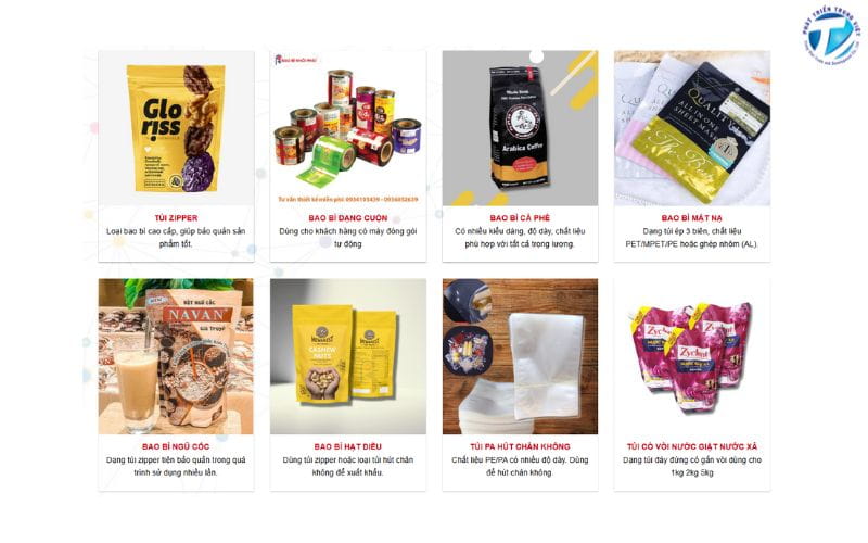 Danh mục sản phẩm đa dạng của In ấn Bao bì Khởi Phát